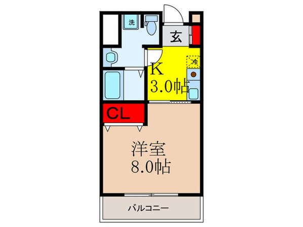 ﾌﾛ-ﾗﾙｺﾐｭﾆﾃｲ-ﾊﾟﾚｽさわらぎの物件間取画像